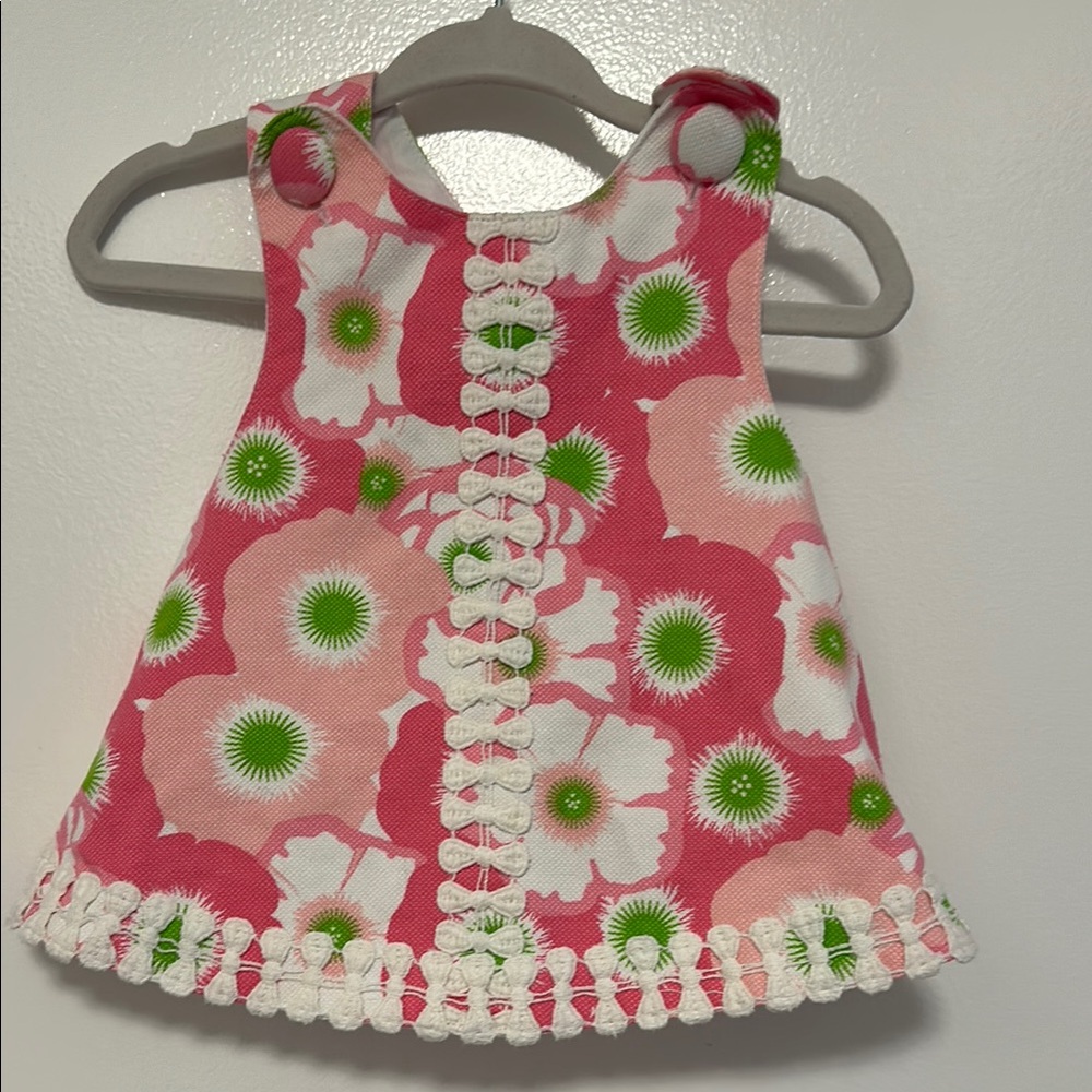 Mud Pie Pink and Green Floral Kids Dress